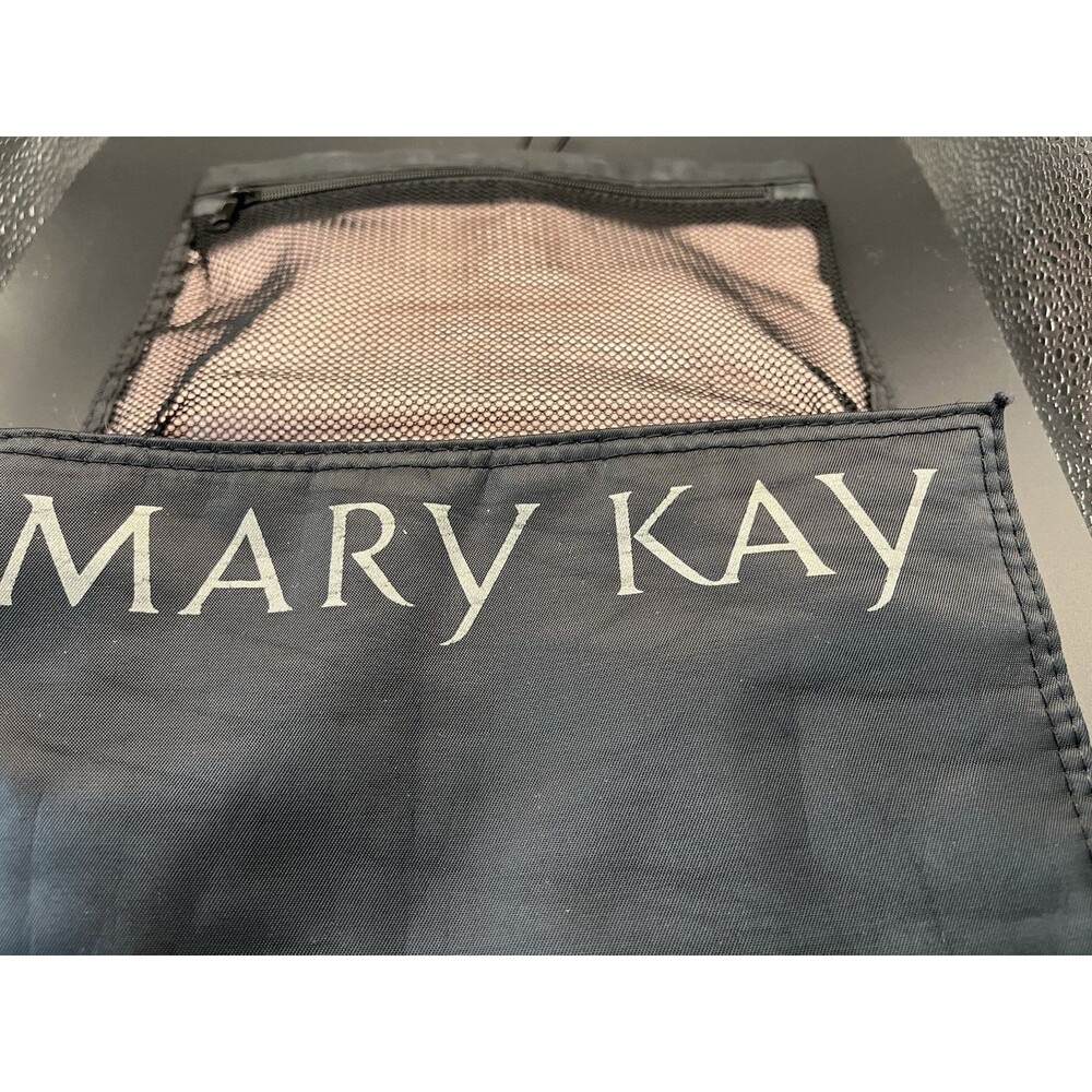 Mary Kay Cosmetic Organizer Travel  Authentic Brush Carry Bag 2 Zipper Pouches